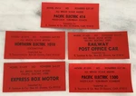 Vintage Suydam Ho Scale Nos Set Of 5 Box Labels Northern Electric, Pe "niles". Fixed Price $20.00.