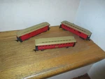 Ho Train Rivarossi / Pocher K.c.st.l&c Old Time Passenger Freight Car Set Of 3. Fixed Price $29.99.