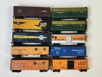 Lot Of 10 Ho Scale Box Cars & Reefers Vintage, Mixed Brands Styles. Fixed Price $130.00.