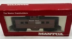 Vintage Mantua 726-088 Ho Scale Heavy 36' Caboose Midland Valley #17 Brown Rtr. Fixed Price $13.93.