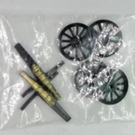 Tyco Mantua Ho Cannon Kits (2), Civil War Reproductions For Flat Cars -see Below. Fixed Price $10.00.