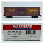 Ho Walthers Ready To Run 932-60655 50 Ft Evans Box Car Western Pacific 4053. Fixed Price $29.99.