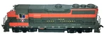 New Athearn Ho Scale Great Northern Locomotive (3018). Fixed Price $158.36.