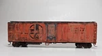 Custom Pro Heavily Weathered Athearn 5013 Santa 50' Reefer Boxed Lowship. Fixed Price $28.50.