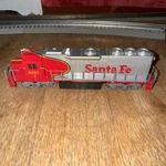 Ho Model Train Car Bachmann Santa Fe Locomotive Engine 6067. Fixed Price $25.00.