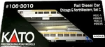 New Kato N-scale Chicago & Northwestern Rail Diesel Cars (set C-RDC-1 RDC-2). Fixed Price $180.36.