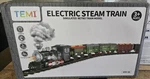Temi Steam Train Toy Set For Boys Black Electric Classical Engine Locomotive. Fixed Price $50.00.