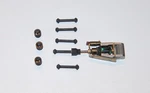 Ho Train Tyco/mantua The General Driveshafts And Coupler Sockets, Black. Fixed Price $6.00.