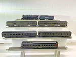 Ihc Ho 2-10-2 Santa Fe #3803 Steam Locomotive, P. Gold Edition, 5 Passenger Cars. Fixed Price $230.00.