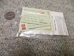 Walthers Decals Ho Shuttle-jack 43-94 Milwaukee Road Gold K66. Fixed Price $8.50.