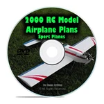 2,000 Remote Control Rc Radio Model Sport Airplane Plans, Scale, Dvd. Fixed Price $11.98.