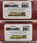 Lot Broadway Limited PARAGON2 2298 2299 Ho Union Pacific #7567 #7544 Ge AC6000. Fixed Price $410.00.