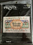 Vtg 1986 Janlynn Needleart Prints Needlepoint Kit #68-1 Titled Welcome Friends. Fixed Price $9.99.