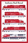 Indiana Rail Road Locomotives 12"X18" Signed, Matted Poster Andy Fletcher. Fixed Price $42.90.