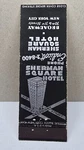 Vintage Matchbook Cover Sherman Square Hotel New York City Ny Broadway 70TH 71ST. Fixed Price $9.99.
