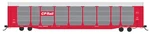 Intermountain Ho-scale 89' Bi-level Auto Rack Carrier Rail/cppa Flat Red. Fixed Price $88.99.
