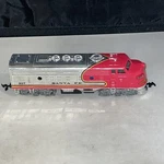 Ho Scale Bachmann F7-A Santa Fe Chrome/red Diesel Locomotive 307 Bench Tested. Fixed Price $24.95.
