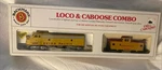 Bachmann F9 Diesel Locomotive & Caboose, Ho Scale, Union Pacific Set, New. Fixed Price $32.00.