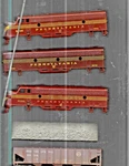 Pennsy Prr 3 F Unit Shells + Upgraded Hopper With Gravel Load No Boxes. Fixed Price $19.50.