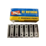 Vintage Atlas Ho Motoring 2" Roadway Piers #1251-20 Pc Complete W/ Box. Fixed Price $15.97.