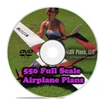 550 Full Scale Rc Model Airplane Plans Templates Scratch Build Giant Dvd. Fixed Price $11.96.