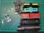 Train Set Mantua Ho Scale New York Central Engine #1650 Cars. Fixed Price $75.50.