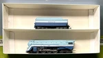 Rivarossi Ho Scale 4-6-4 Hudson Santa Fe" Blue Goose #3460 Steam Locomotive. Fixed Price $190.00.