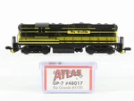 Scale Atlas 48017 D&rgw Rio Grande Emd GP7 Diesel Locomotive #5100. Fixed Price $94.95.