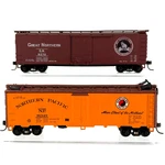 Ho Reefer Lot: Tm 40' Dbl Sheathed Great Northern Gn 9270 & Athearn Np 91349 Mtw. Fixed Price $17.99.