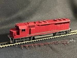 Athearn Ho SD45 Powered Engine - Unfinished Wisconsin Central Burgandy. Fixed Price $30.00.