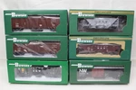 Lot Of 6 Bowser Ho Scale Norfolk & Western Railway Freight Cars Model Train Set. Fixed Price $179.99.