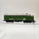 Bachmann Ho Scale Burlington Northern F9 Diesel Locomotive 9710 Green Silver. Fixed Price $19.98.