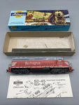 Athearn Burlington Locomotive Train Red SD45 549 With Box. Fixed Price $44.99.