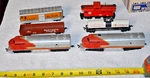 Ahm Ho Scale Fm Locomotive 5024 Sf Dummy + Additional Cars- Santa Fe. Fixed Price $44.99.