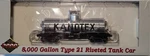 Proto 2000 #30647 8K Gallon Type 21 Riveted Tank Car #8239 K.o.t.x. Kanotex Rtr. Fixed Price $29.95.