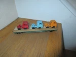 Tyco Mantua Ho Scale At&sf 90806 Flat Train Car With Trucks. Fixed Price $19.99.