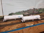 Customized Ho Walthers 23K Funnel Flow Tank Car 2-PACK Cgtx White 932-27255. Fixed Price $49.95.