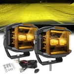 2PCS 5" 180W Led Work Light Combo Beam Fog Pods Side Shooter Amber Yellow Drl. Fixed Price $150.39.