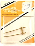 Precision Scale Ho #3313 Injector Overflow Pipe W/bracket (2/PK) Brass. Fixed Price $6.59.