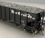 Atlas Trainman 931 Aar 70-TON 3-BAY Hopper Rio Grande #18921 W/load HO8012. Fixed Price $26.71.