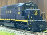 Athearn Ho SD40 #7497 Dcc Ready Item ATH93588 B&o C&o Baltimore Ohio Rare. Fixed Price $150.00.