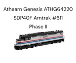 Athearn Genesis ATHG64220 Ho SDP40F TSUNAMI2 Sound/dcc/led Amtrak Phase Ii #611. Fixed Price $299.99.