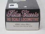 Atlas Classic Spokane International Alco RS-1 Locomotive #1219. Fixed Price $125.00.