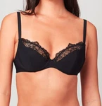 Liberte Crosby Micro Jersey Plunge Bra Black Italian Lace LIB1004 34E-38H Linger. Fixed Price $25.22.