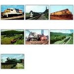 Lot Of 7 Vintage Locomotive Train Postcards Railway. Fixed Price $13.99.
