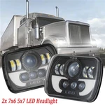 Pair 5X7 7X6 Led Headlights Hi Low Beam For International Ihc 9200 9900 9400I. Fixed Price $73.19.