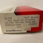 Ho Intermountain Acf Type 27 Riveted 10,000 Gal Tank Car Undec. Mostly Built. Fixed Price $19.50.