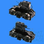 MP15-AC Blomberg Type "b" Complete Trucks (pair) Con-cor Ho Scale. Fixed Price $29.95.