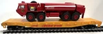 Ho Ahm Firefox Flat Car W/ Kit-bashed Roco/us Military Hemmet Converted To Truck. Fixed Price $55.00.