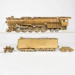 Samhongsa Scale Unpainted Brass 2-10-4 Steam Locomotive & Tender. Fixed Price $349.99.
